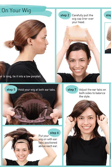 HOW TO WEAR A WIG WITH LONG HAIR