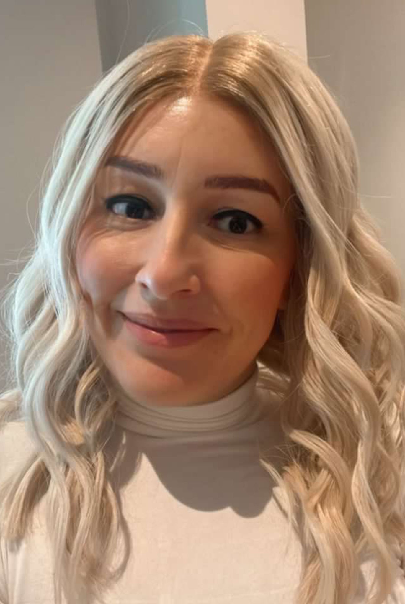 White Blonde Bob Real Hair Wig