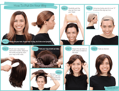 how to put on wig