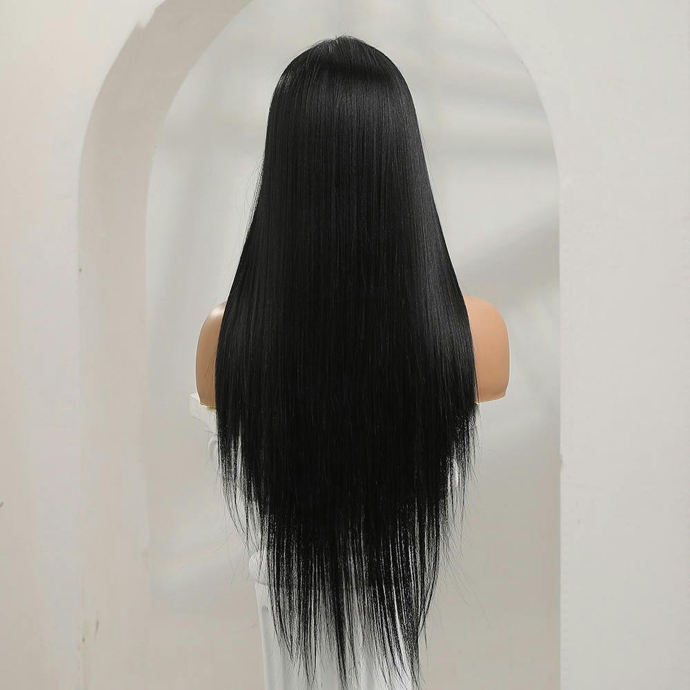 syntehtic black wig