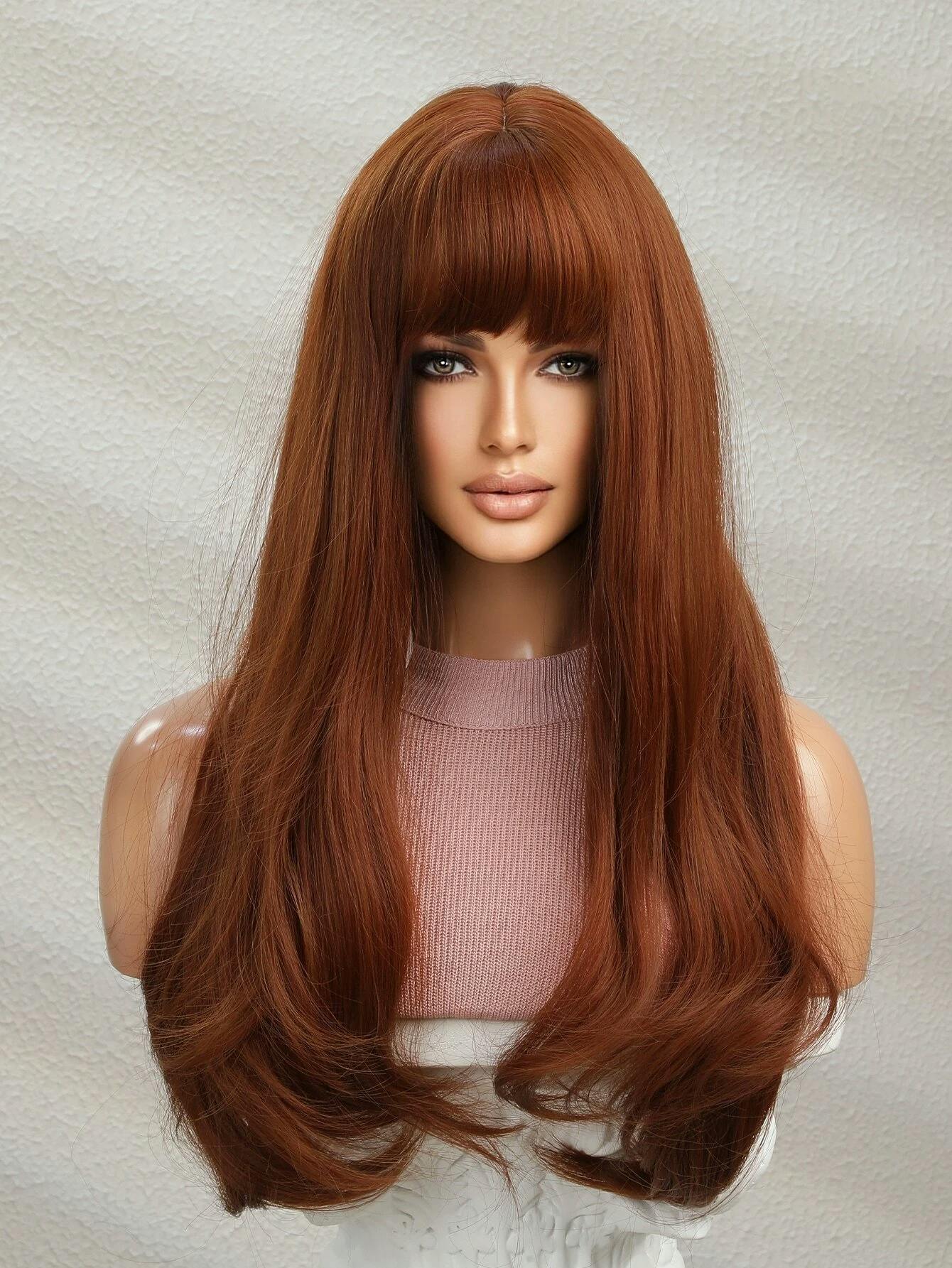 copper synthetic wig