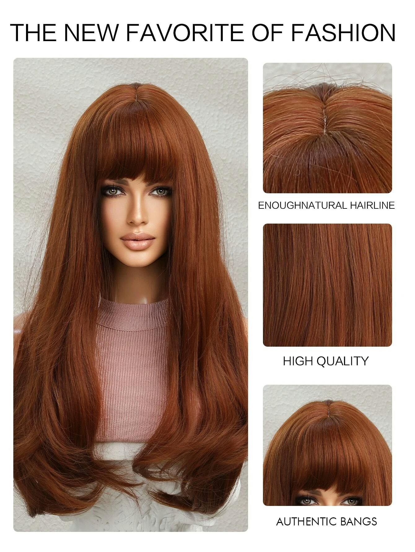 synthetic copper wig