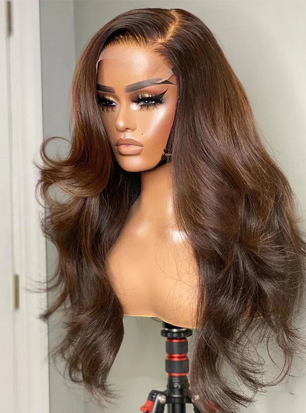 human hair wig with fringe