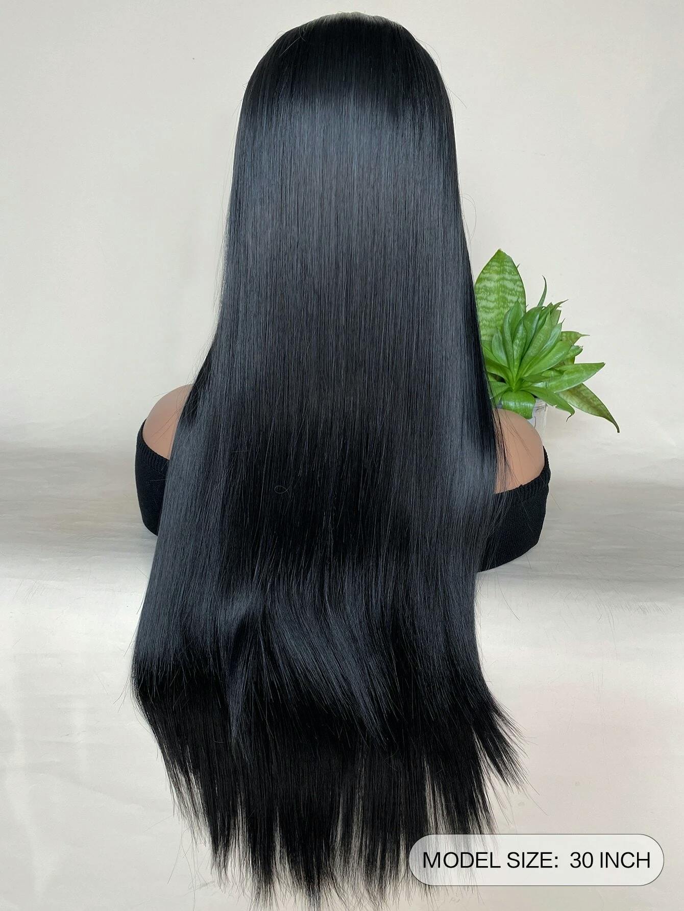 long black wig
