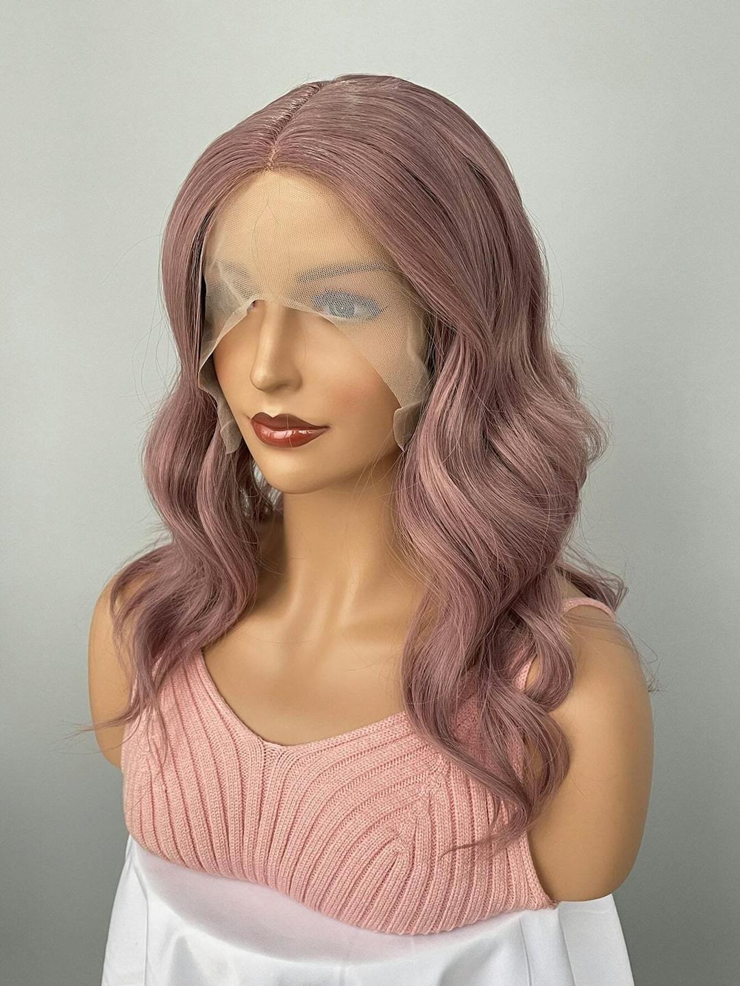 pink wig lace front