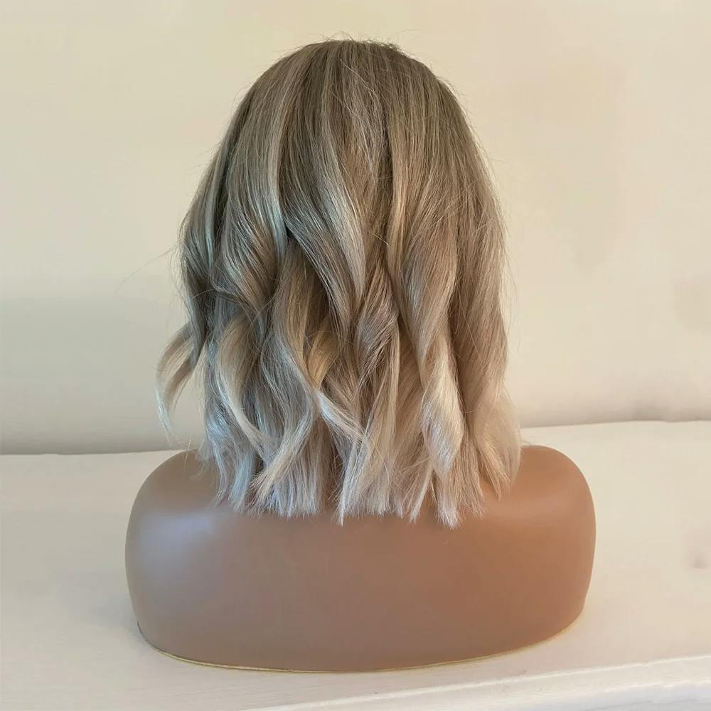 ash blonde real wigs