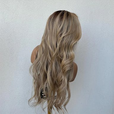 blonde balayage real hair wigs