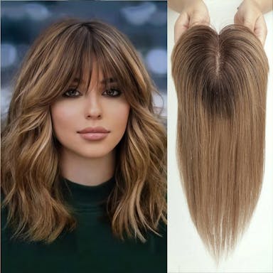 ombre brown hair topper