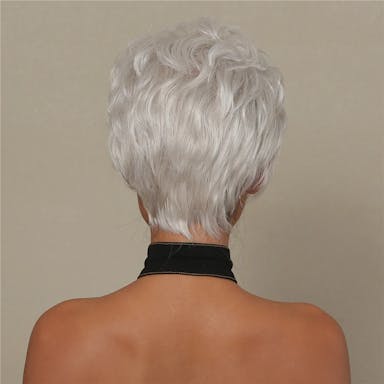 short pixie silver wig