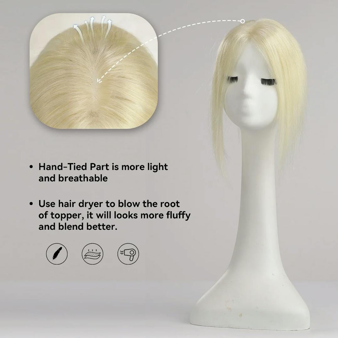 platinum blonde hair toppers