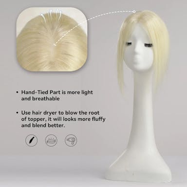 platinum blonde hair toppers