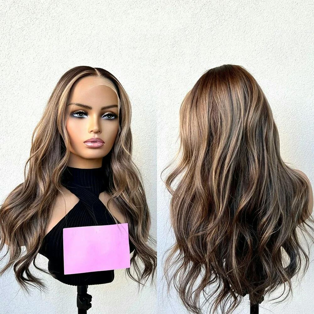 brown full lace human hair wig