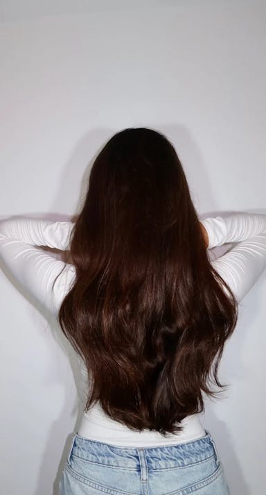 brunette real human hair wig