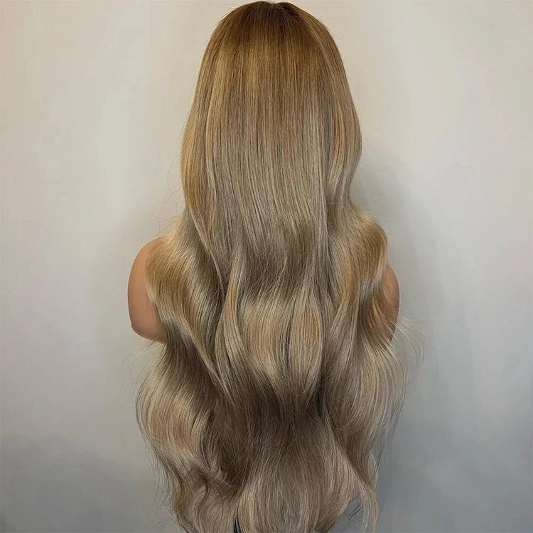 caramel blonde human hair wig