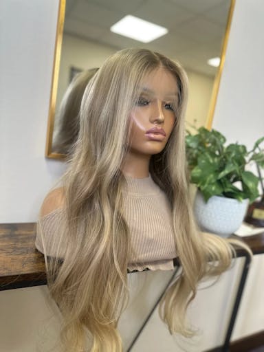 Ash Blonde Balayage Real Human Hair Wig