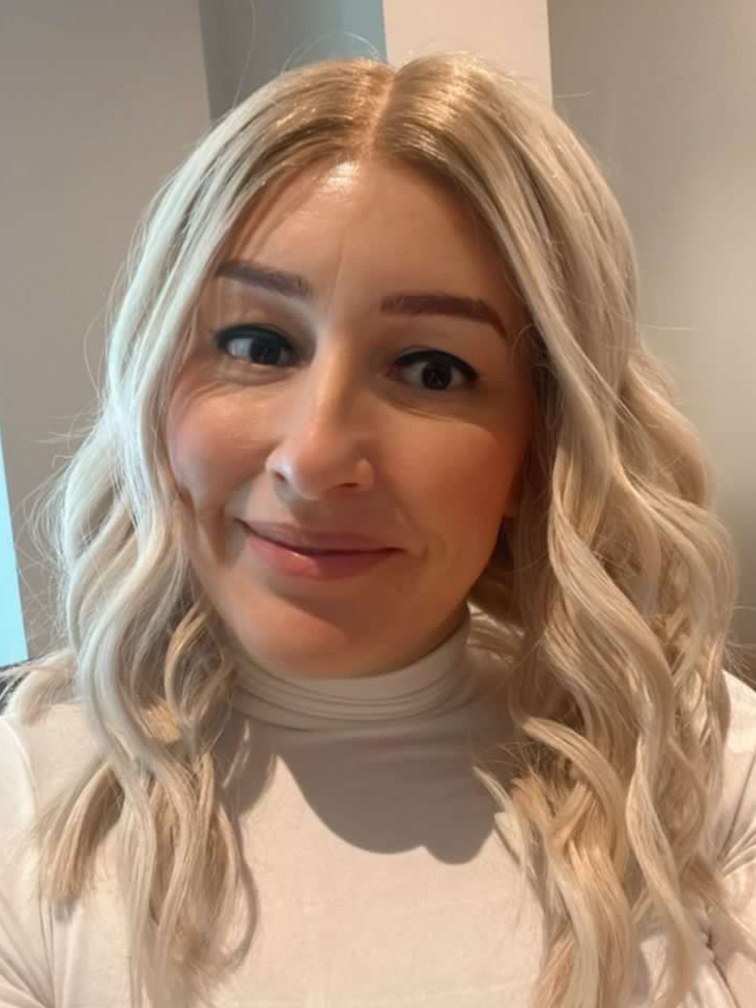 White Blonde Bob Real Hair Wig