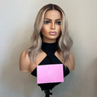 Balayage Ash Blonde Brown Real Hair Wig