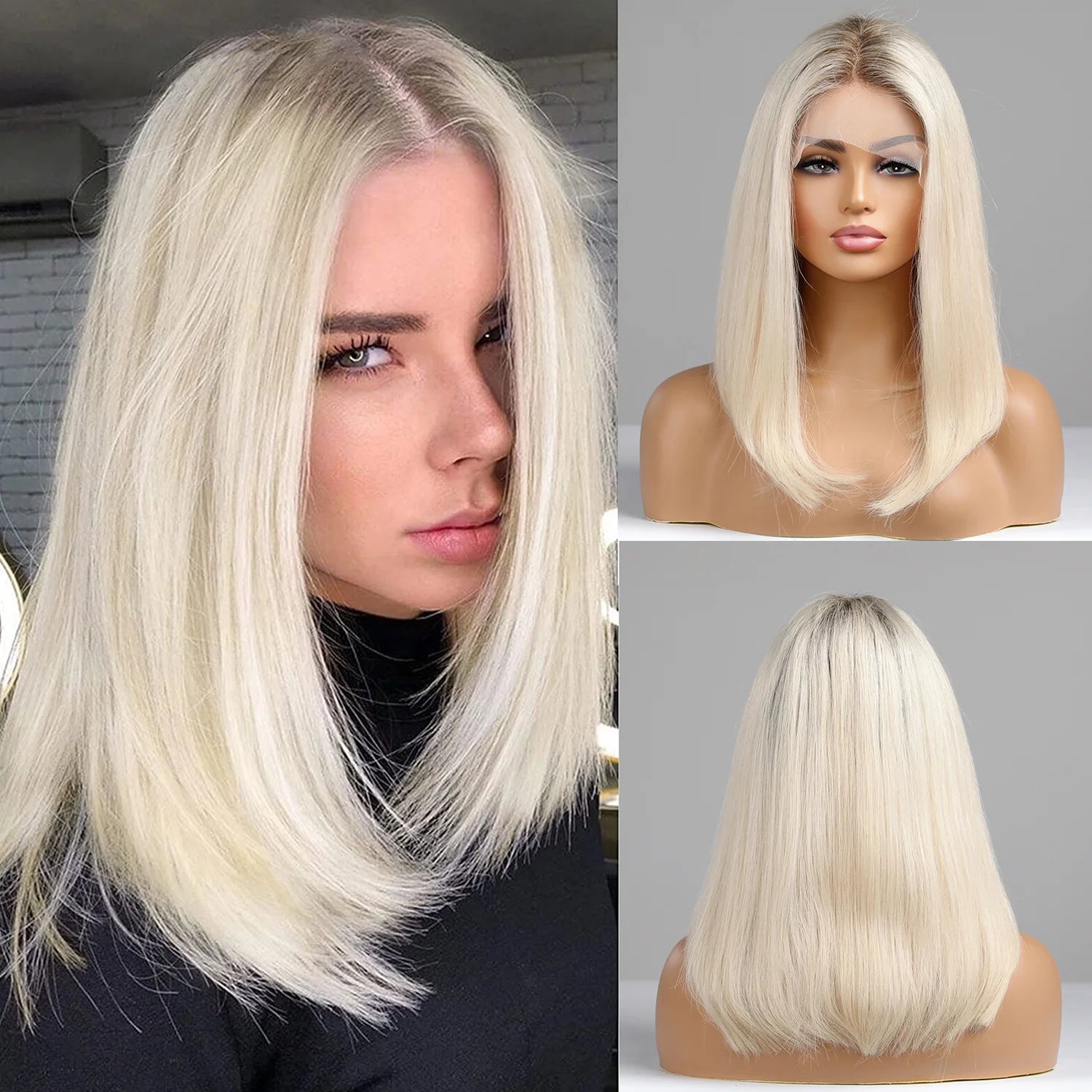 Adriana Affordable Bob Blonde Human Hair Wig Eternal Wigs UK