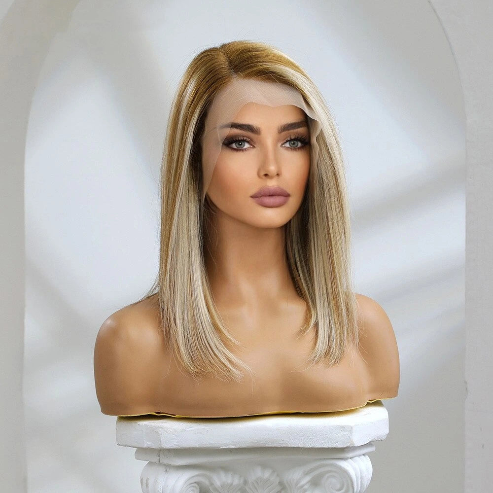 short blonde wig