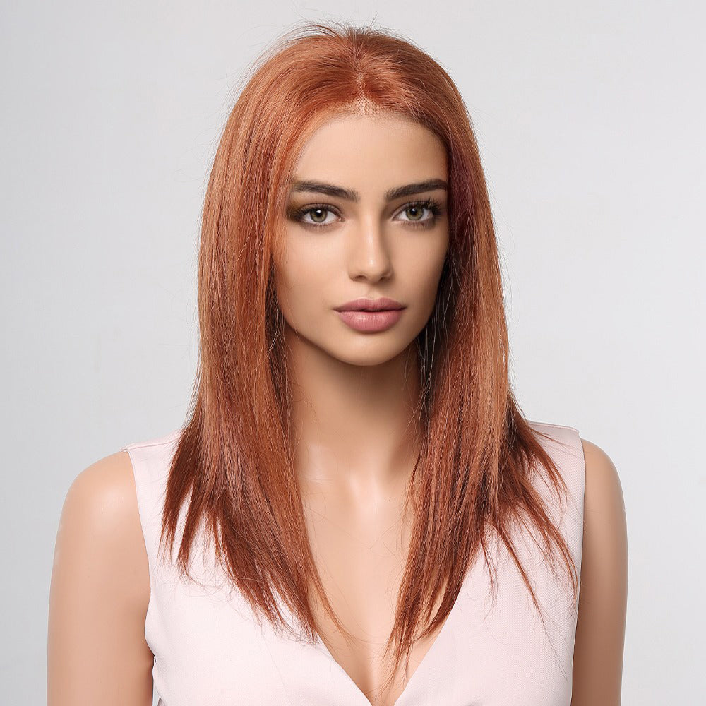 Ariel Copper Ladies Real Hair Wigs Eternal Wigs UK