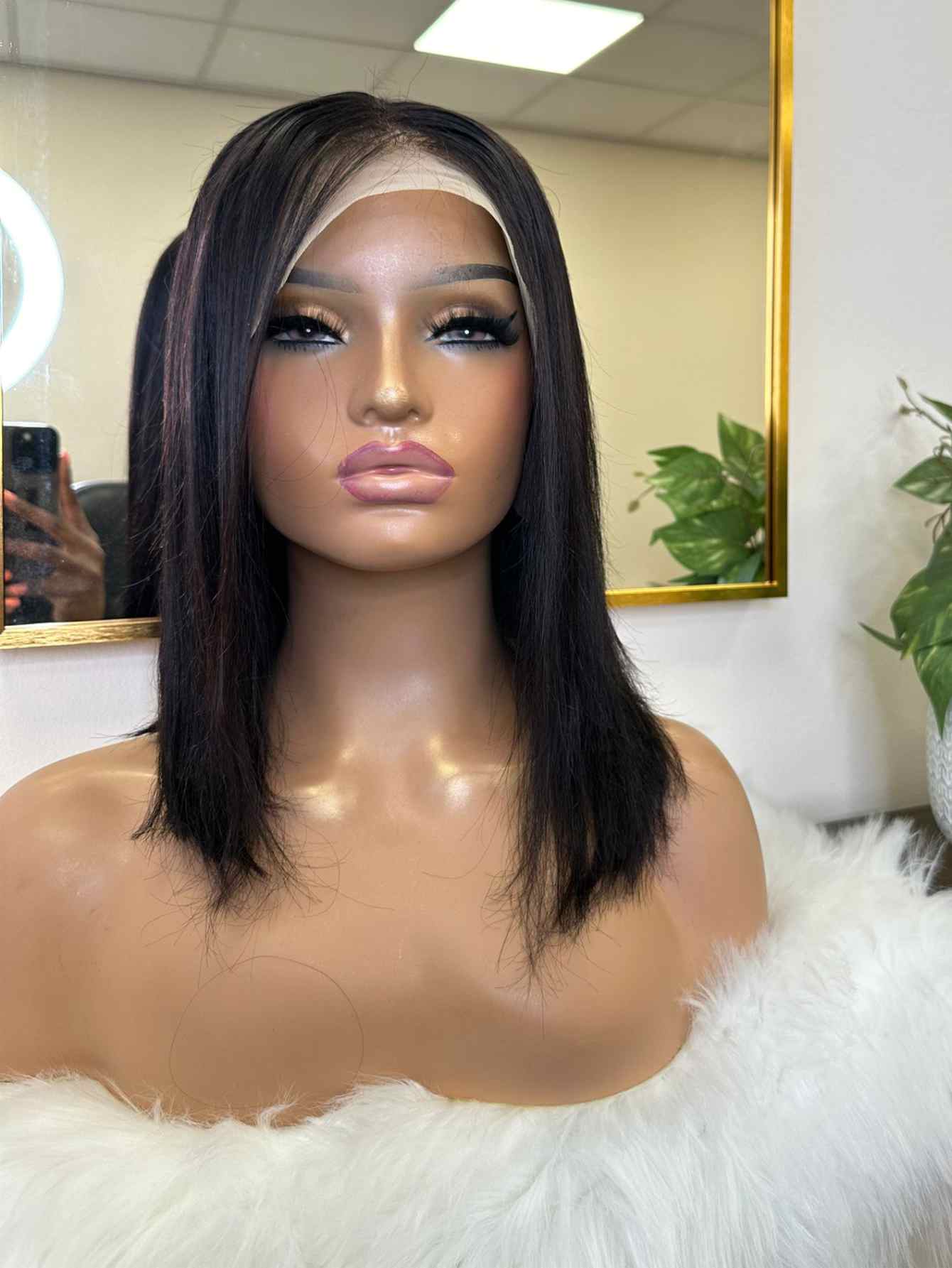 Black Pearl Short Black Real Human Hair Wig Bob