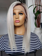 Silver Human Hair Wig