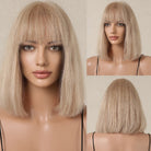 Short Blonde Real Wig