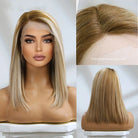 Mandy Real Human Hair Brown Wig