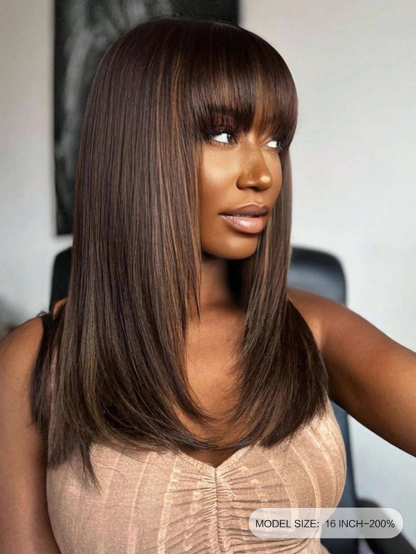 16 inch wigs with bangs deals