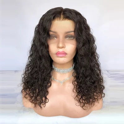 Ebony Curly Brunette Real Lace Front Natural Wig