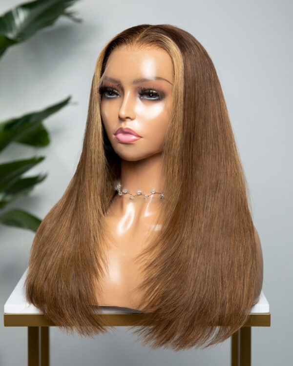 Raisin Brown Lace Front Human Hair Wig