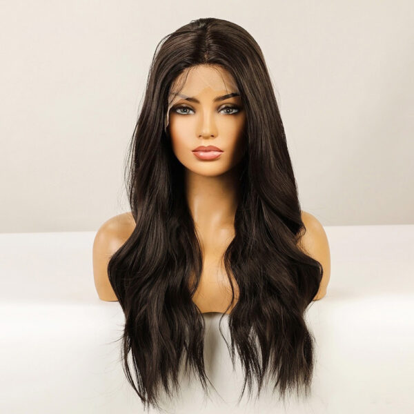 Sage | Long Black Synthetic Front Lace Wigs