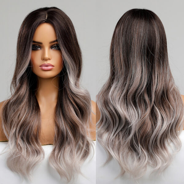 Melody Long Black Ombre Synthetic Wig