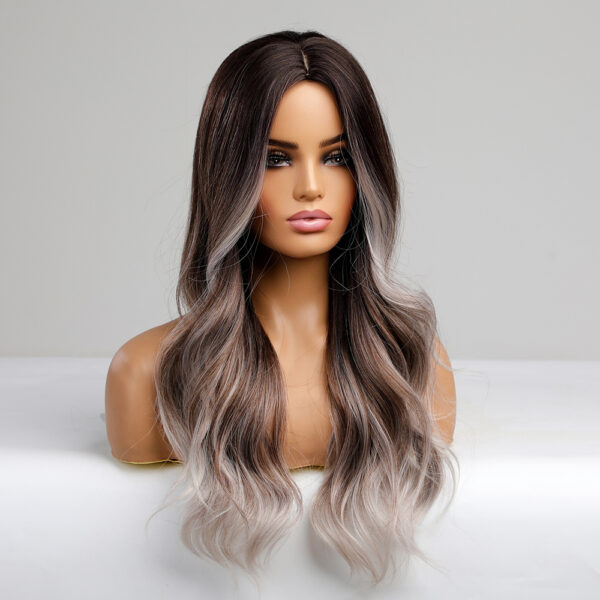 Melody Long Black Ombre Synthetic Wig