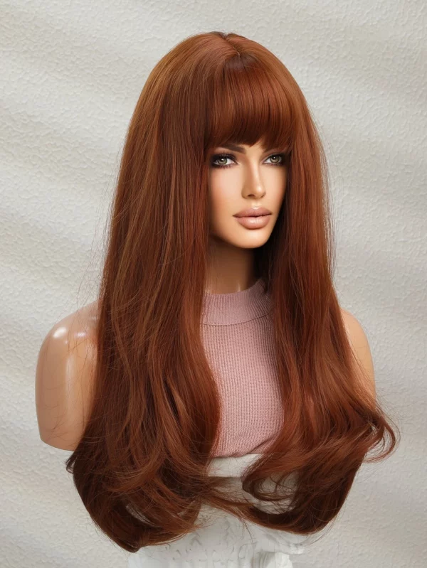 Rae | Long Synthetic Ginger Wig