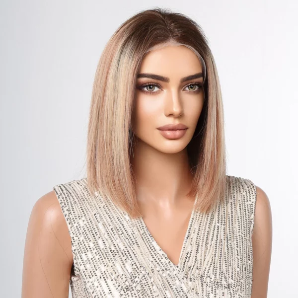 Lorena | Affordable Blonde Wig With Highlights Real Human Hair