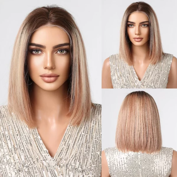 Lorena | Affordable Blonde Wig With Highlights Real Human Hair