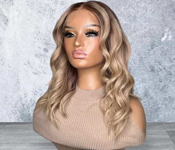 Esme | Luxury Light Blonde Balayage Real Human Hair Wig