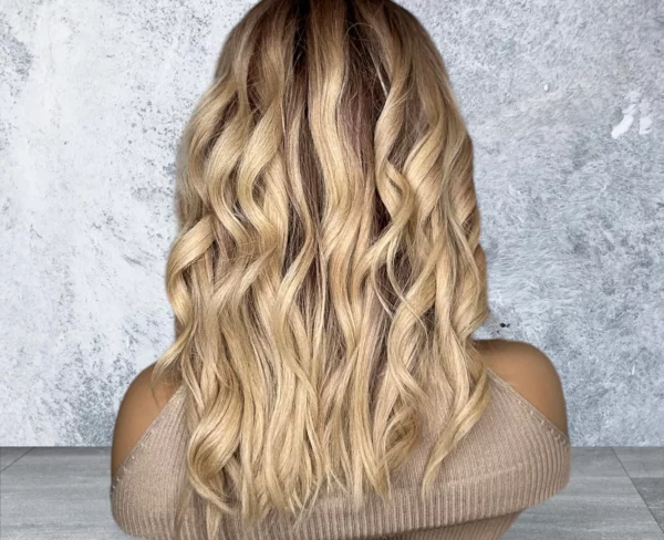 Esme | Luxury Light Blonde Balayage Real Human Hair Wig