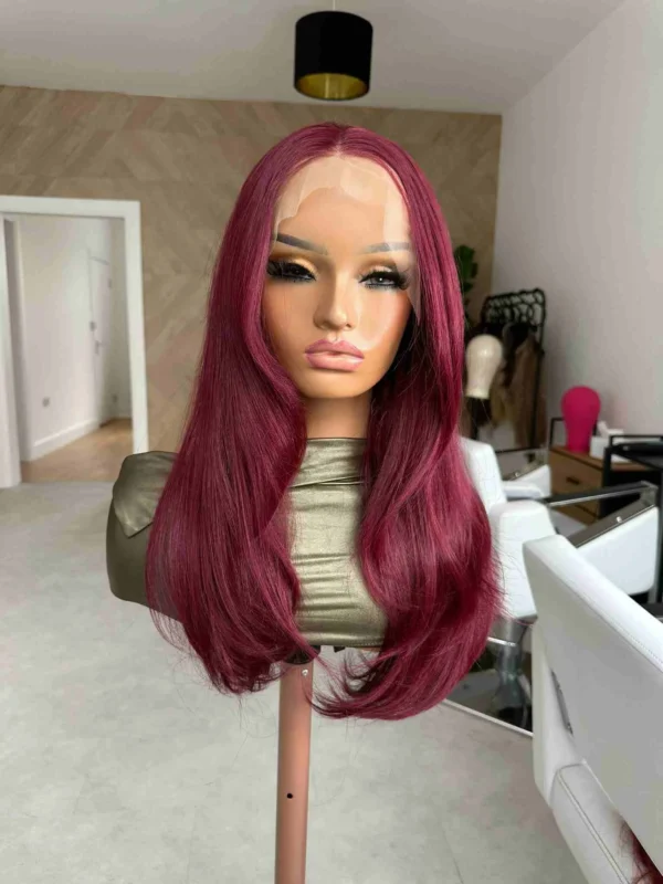 Madison | Burgundy Synthetic Lace Front Wig